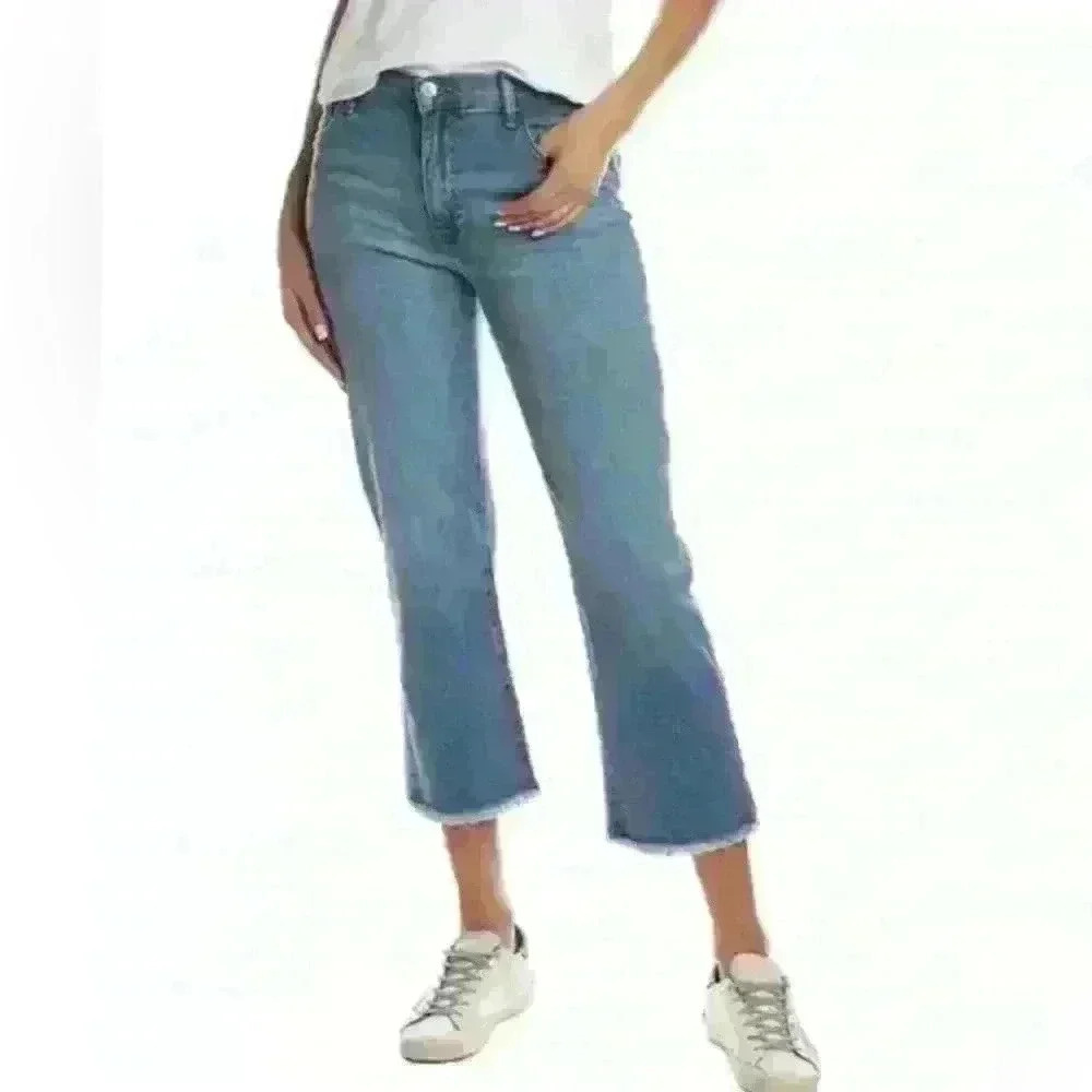 NWT Hudson Noa High Rise Crop Fray Jeans size 27 new - Picture 1 of 6